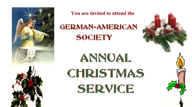 German-American Society Christmas Service
