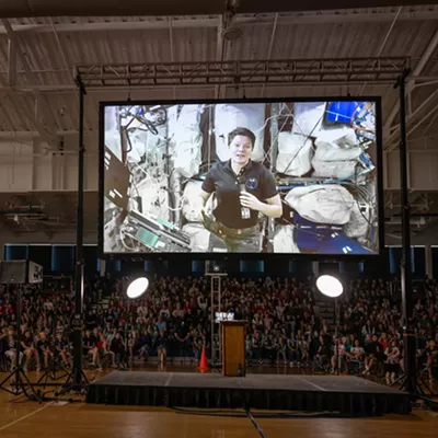 Image: Head in the Clouds: Local elementary students connect with Spokane-born astronaut Anne McClain while she’s in space