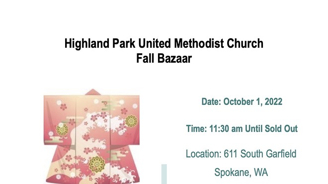 Highland Park United Methodist Fall Bazaar