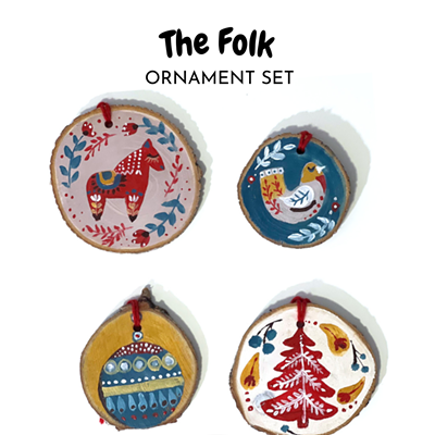 Image: Paint Rustic Folk Ornaments on November 26th