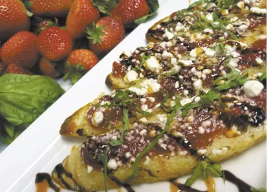 Strawberry Bruschetta Crostini available during The Great Dine Out