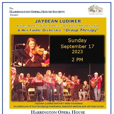 JayDean Ludiker & "Group Therapy" to play at the Harrington Opera House on Sept. 17