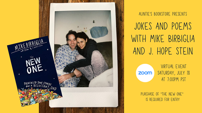 Auntie's virtual event with Mike Birbiglia and J. Hope Stein