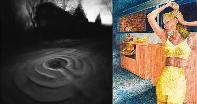 Left: An Infinite Gesture: An exhibition of material & sound, Right: Em Jackson: Look!