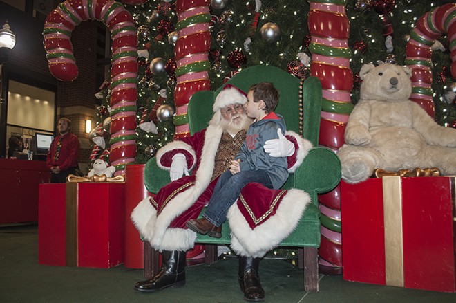 PHOTOS: An early visit from Santa