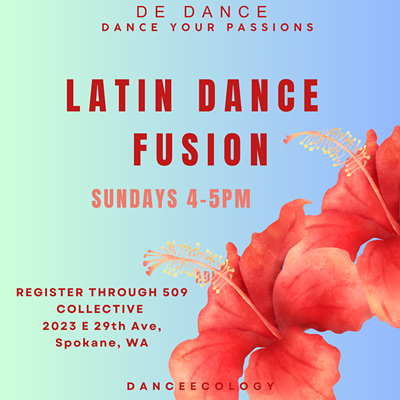 Image: Latin dance fusion class flyer