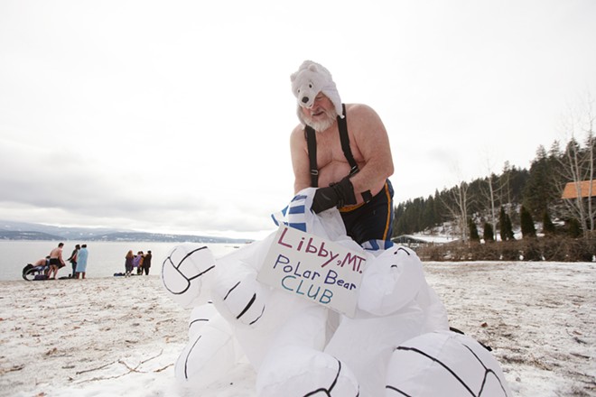 Polar Bear Plunge in Coeur d'Alene Photos