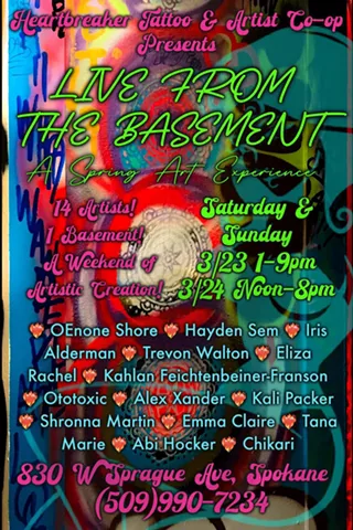 Image: Live from the Basement: A Spring Art Experience