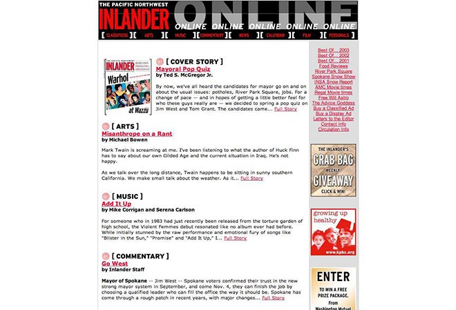 Looking back on the evolution of Inlander.com