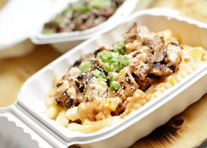 Madd Chicken's popular chicken teriyaki fries.
