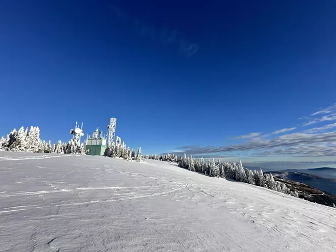 Summit of Mt. Spokane (transition area during the race)