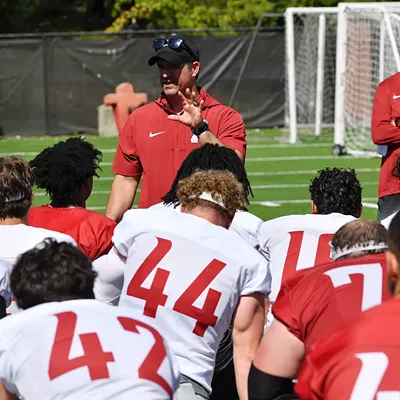 Image: New coach Jimmy Rogers leads the Washington State Cougars for their final season in conference limbo