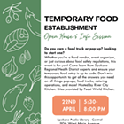 Obtaining a Temporary Food Establishment License: Open House & Info Session