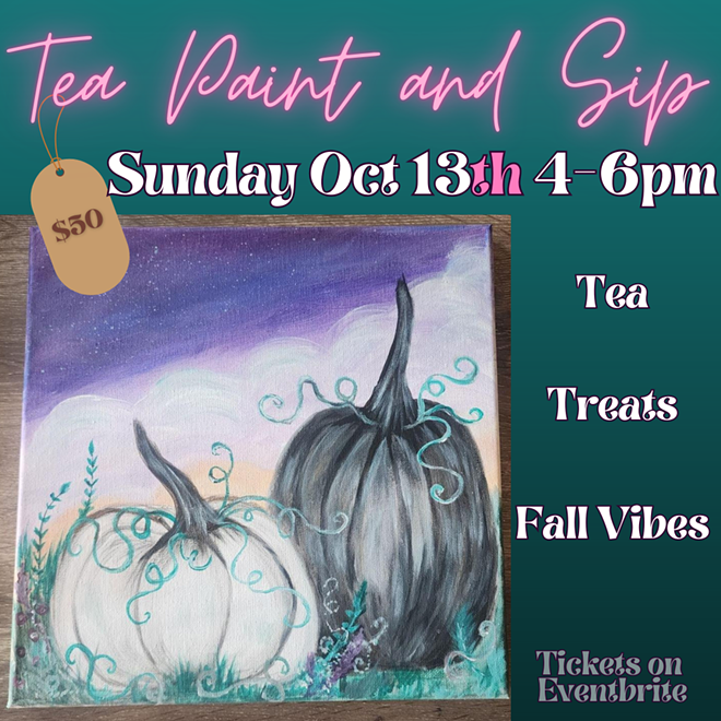 Paint and Sip but with Tea and Sweets!