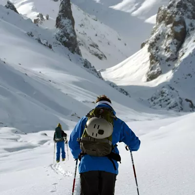 Image: One Spokane man's epic odyssey of finding and skiing on snow for 100 consecutive months... and counting!