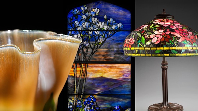 Over 60 objects created during Louis Comfort Tiffany's career are on display at the MAC