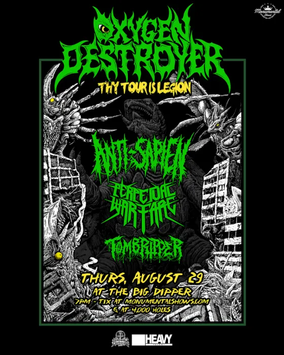 Image: Oxygen Destroyer, Anti-Sapien, Perpetual Warfare, Tomb Ripper