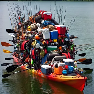 Image: Overloaded kayak