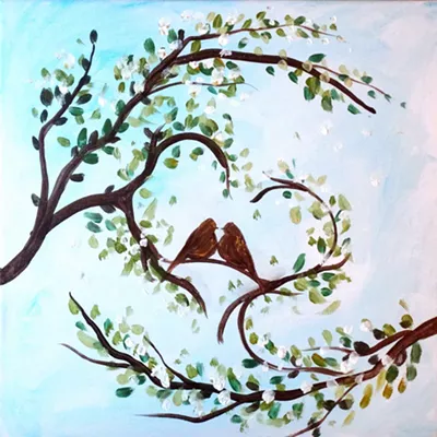 Image: Spokane paint and sip classes