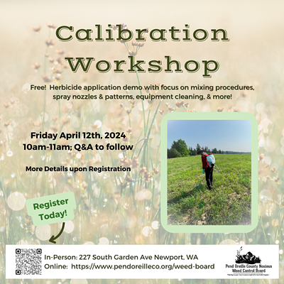 Image: Pend Oreille County Weed Board Calibration Workshop