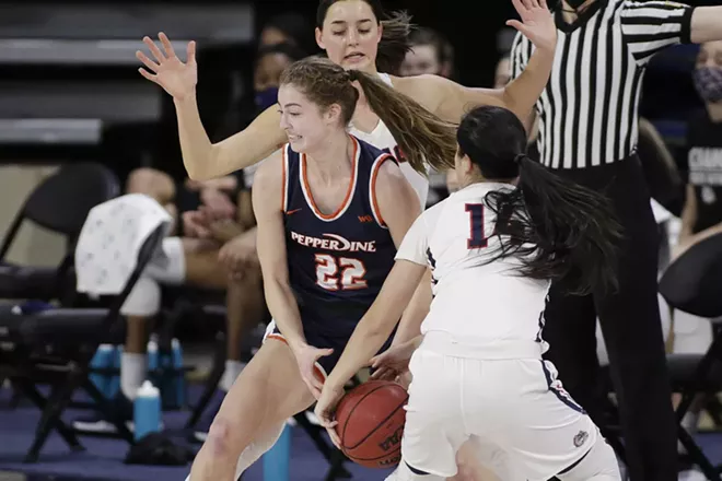 Image: Pepperdine vs. Gonzaga Basketball 2/25/21