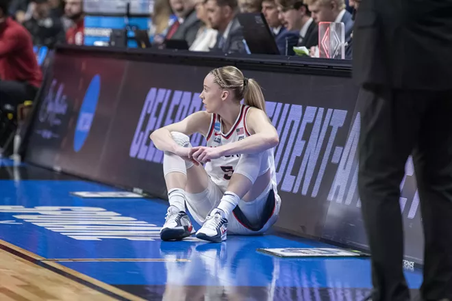 Image: Photos for the 2025 Women's NCAA Basketball Tournament at Spokane Arena