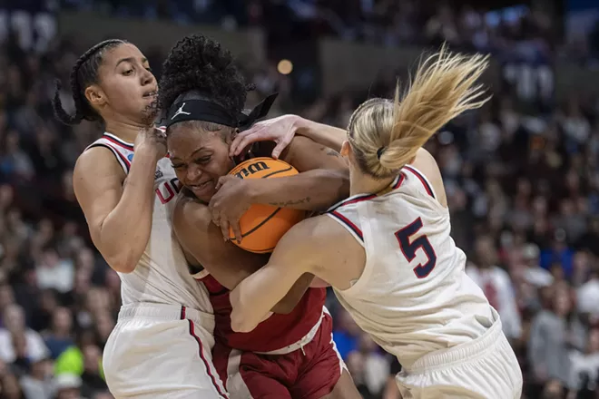 Image: Photos for the 2025 Women's NCAA Basketball Tournament at Spokane Arena