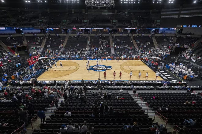 Image: Photos for the 2025 Women's NCAA Basketball Tournament at Spokane Arena