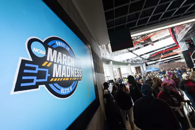 Image: Photos for the 2025 Women's NCAA Basketball Tournament at Spokane Arena