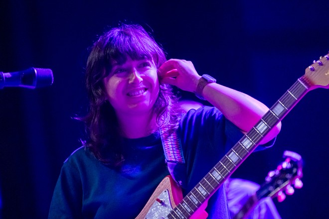 Photos of Alvvays and The Beths performing at The Knitting Factory on August 21, 2024