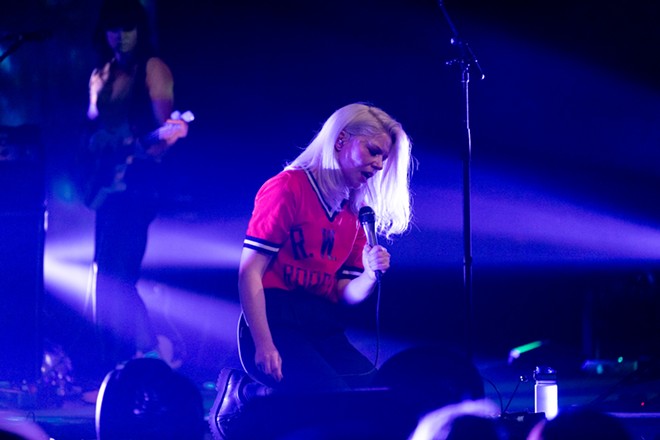 Photos of Alvvays and The Beths performing at The Knitting Factory on August 21, 2024