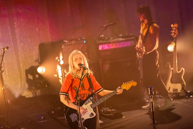 Photos of Alvvays and The Beths performing at The Knitting Factory on August 21, 2024