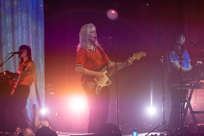 Photos of Alvvays and The Beths performing at The Knitting Factory on August 21, 2024