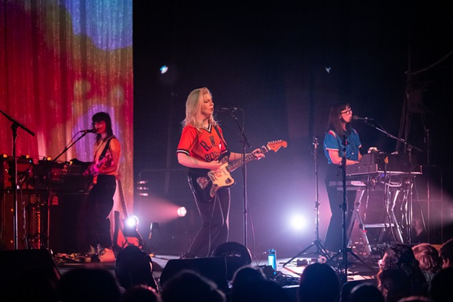 Photos of Alvvays and The Beths performing at The Knitting Factory on August 21, 2024