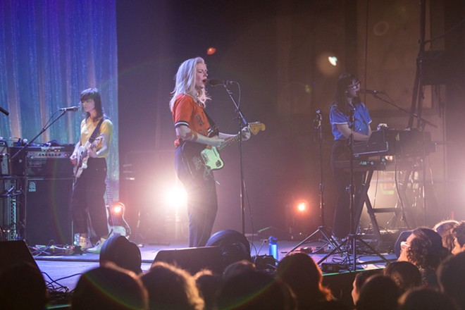 Photos of Alvvays and The Beths performing at The Knitting Factory on August 21, 2024