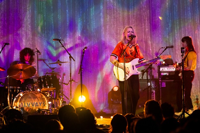 Photos of Alvvays and The Beths performing at The Knitting Factory on August 21, 2024