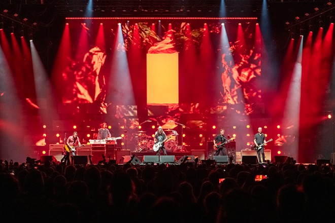 Photos of Foo Fighters performing with The Breeders at the Spokane Arena on August 4, 2023
