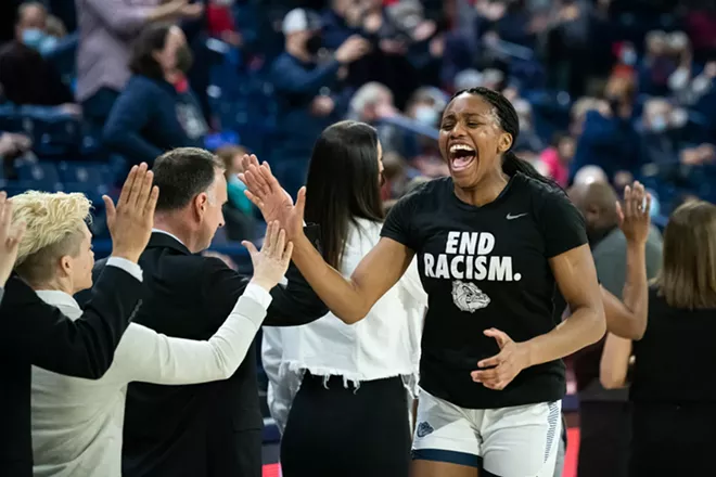 Image: Photos of Gonzaga women's senior day win over Loyola Marymount on Feb. 26, 2022