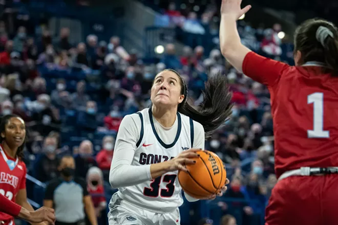 Image: Photos of Gonzaga women's senior day win over Loyola Marymount on Feb. 26, 2022