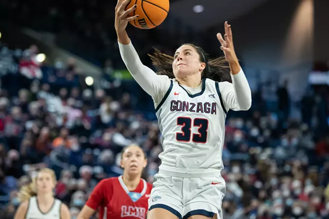 Image: Photos of Gonzaga women's senior day win over Loyola Marymount on Feb. 26, 2022