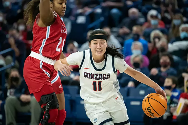 Image: Photos of Gonzaga women's senior day win over Loyola Marymount on Feb. 26, 2022