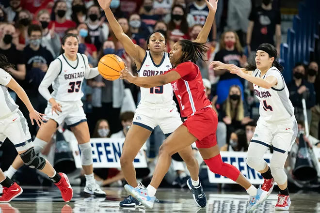 Image: Photos of Gonzaga women's senior day win over Loyola Marymount on Feb. 26, 2022