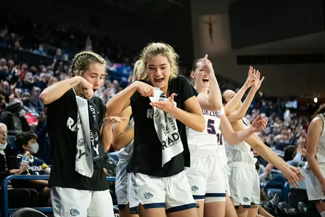 Image: Photos of Gonzaga women's senior day win over Loyola Marymount on Feb. 26, 2022