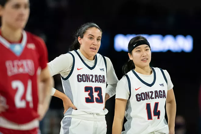 Image: Photos of Gonzaga women's senior day win over Loyola Marymount on Feb. 26, 2022
