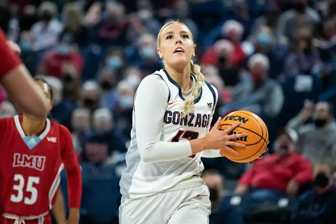 Image: Photos of Gonzaga women's senior day win over Loyola Marymount on Feb. 26, 2022