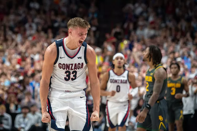 Image: Photos of Gonzaga's 101-63 win over Baylor at the Spokane Arena on Monday, November 4, 2024