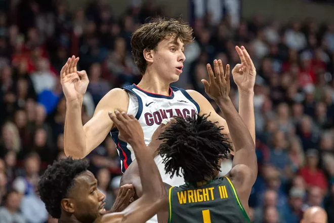 Image: Photos of Gonzaga's 101-63 win over Baylor at the Spokane Arena on Monday, November 4, 2024