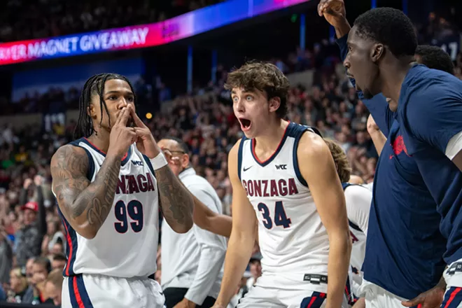 Image: Photos of Gonzaga's 101-63 win over Baylor at the Spokane Arena on Monday, November 4, 2024