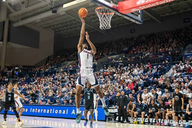 Image: Photos of Gonzaga's 109-52 exhibition win over Warner Pacific University on Wednesday, October 30, 2024