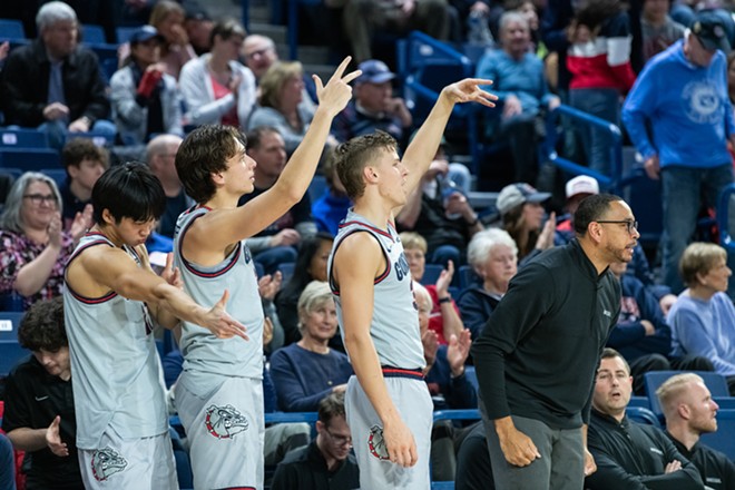 Photos of Gonzaga's 78-40 win over Mississippi Valley State on Dec. 11, 2023